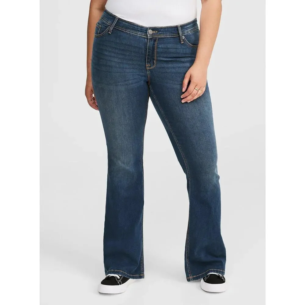 Torrid Luxe Slim Boot Jeans Medium Wash Size 20T